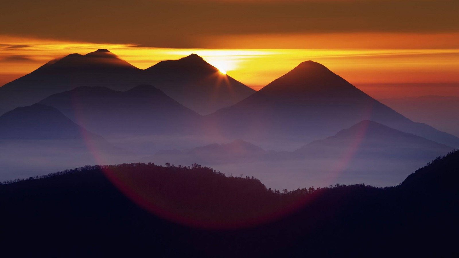 Atardecer en Volcan